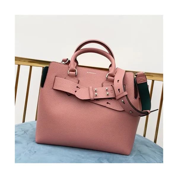 [럭셔리]Burberry 2019 Leather Tote Shoulder Bag, 28cm… - 1