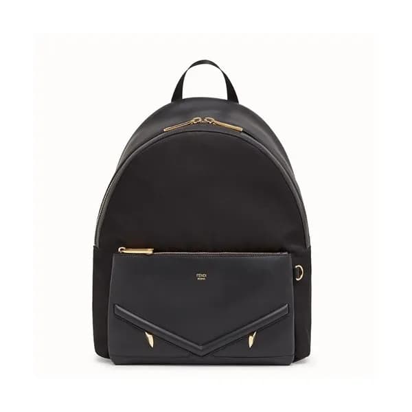 Fendi 2019 Nylon&Leather Bag Bugs Back Pack ,38CM … - 1