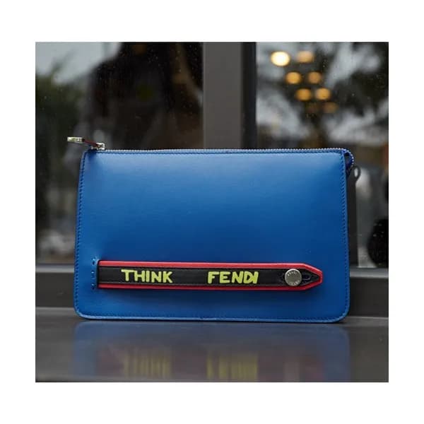 Fendi 2019 Leather Clutch Bag ,24CM - 펜디 2019 레더 남… - 1