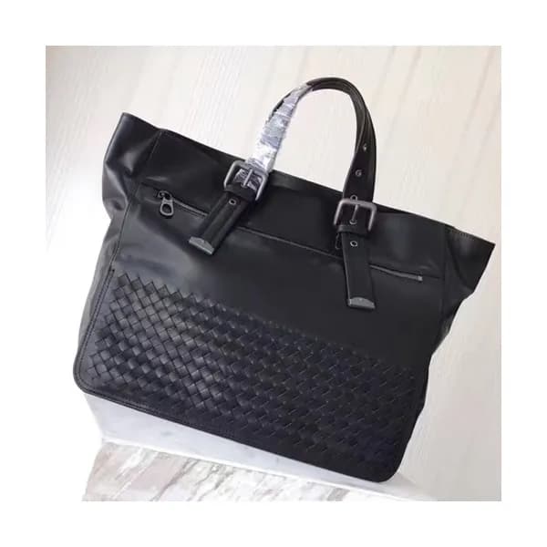 Bottega Veneta 2019 Leather Tote Shopper Bag,38cm … - 1