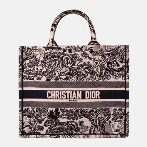 Dior 2019 Women Canvas Book Tote Shopper Bag ,41CM… - 1