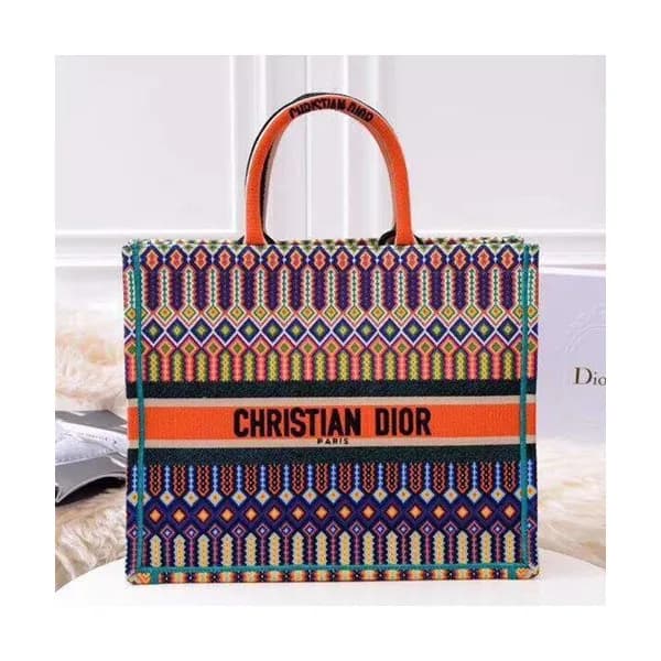 Dior 2019 Women Canvas Book Tote Shopper Bag ,41.5… - 1