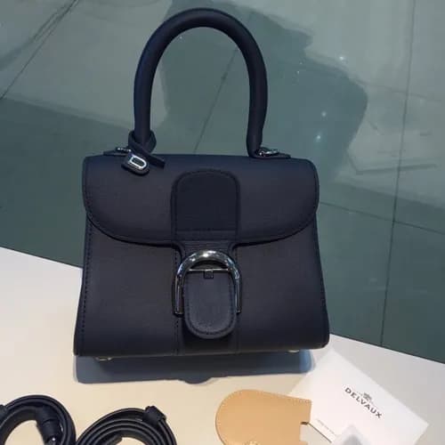 Delvaux 2019 Leather Tote Shoulder Bag,20CM - 델보 2… - 1