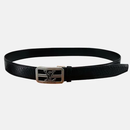 Louis vuitton 2019 Mens Initial Logo Buckle Leathe… - 1