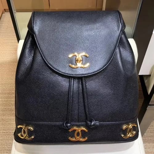 Chanel 2019 Vintage Back Pack,31CM - 샤넬 2019 빈티지 백… - 1