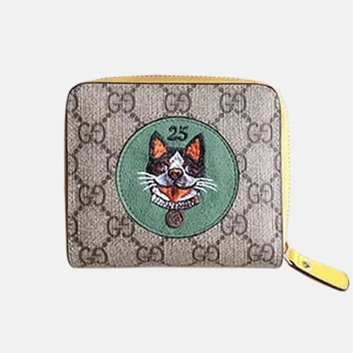 Gucci 2019 Supreme Bosco Patch Canvas Wallet 4739… - 1