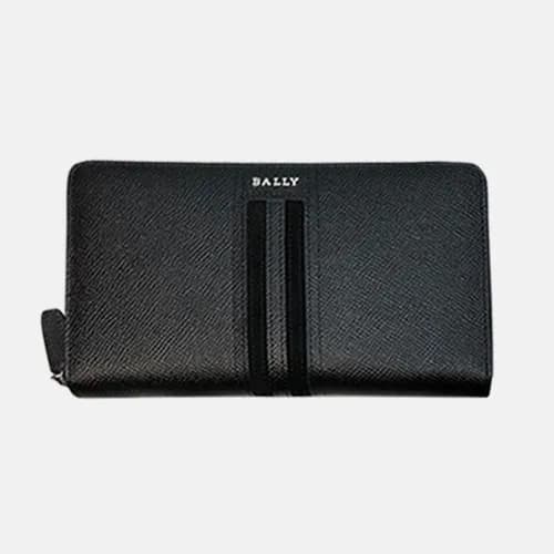 Bally 2019 Mens Leather Zip Round Wallet - 발리 남성용 … - 1
