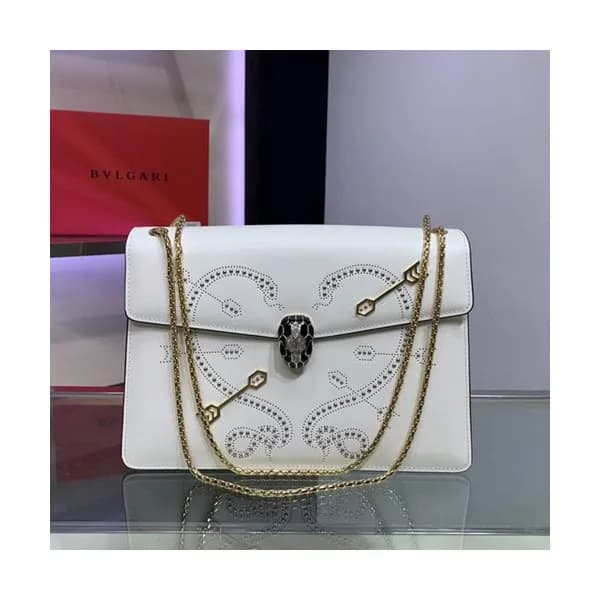 Bvlgari 2019 Serpenti Forever Chain Shoulder Bag,2… - 1