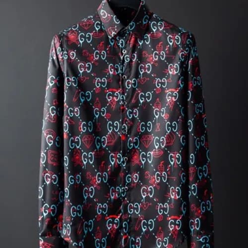 Gucci 2019 Mens Logo Slim Fit Cotton shirt - 구찌 남성… - 1