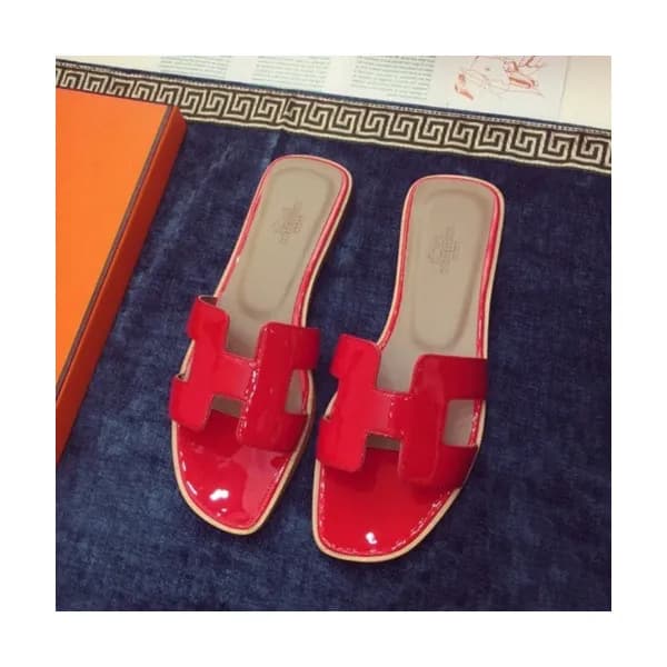 Hermes 2019 Ladies Classic Oasis Leather Slipper -… - 1