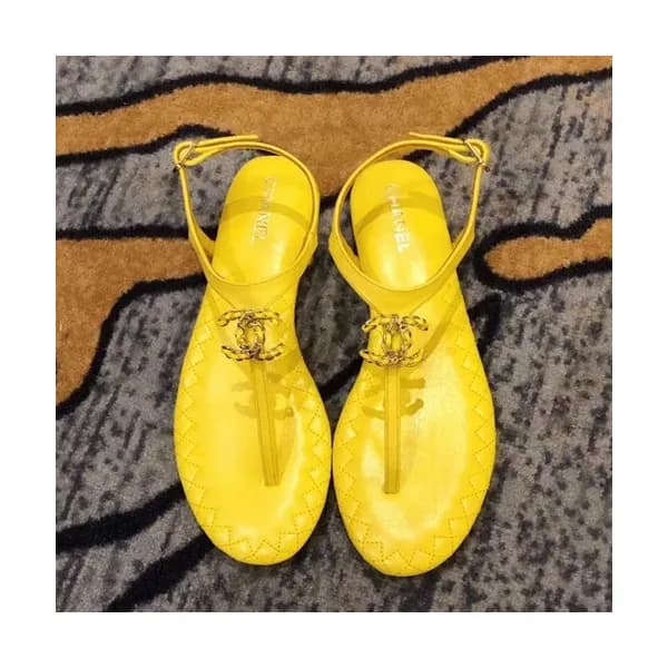 Chanel 2019 Ladies Leather Sandal - 샤넬 2019 여성용 레더… - 1