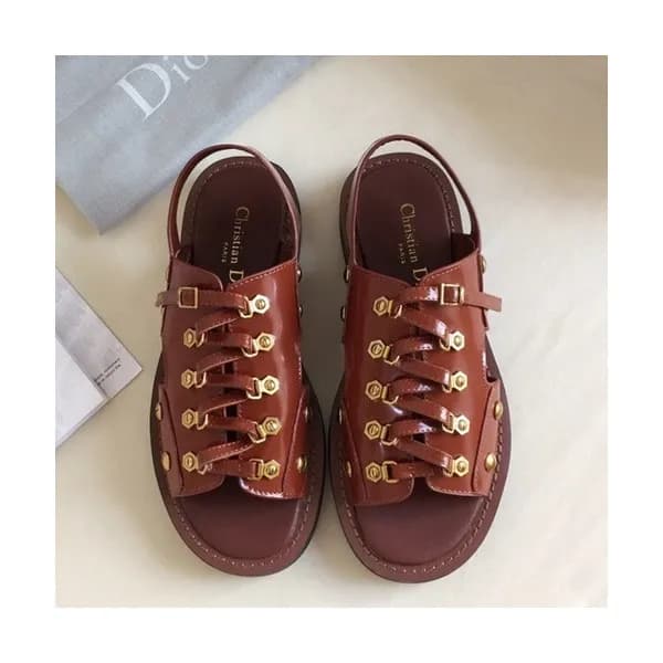 Dior 2019 Ladies Leather Sandal - 디올 2019 여성용 레더 샌… - 1