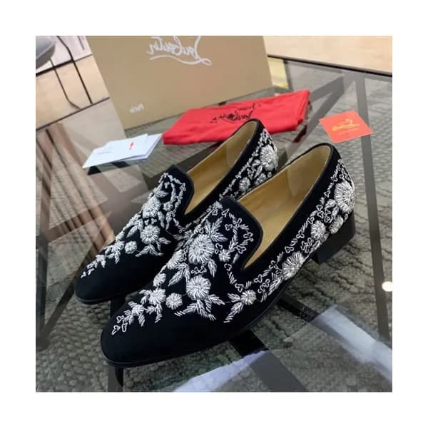 Christian Loubutin 2019 Mens Suede Slip On - 크리스챤… - 1