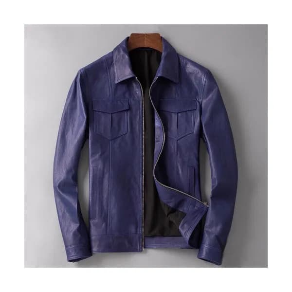 Loewe 2019 Mens Causal Leather Jacket - 로에베 2019 남… - 1