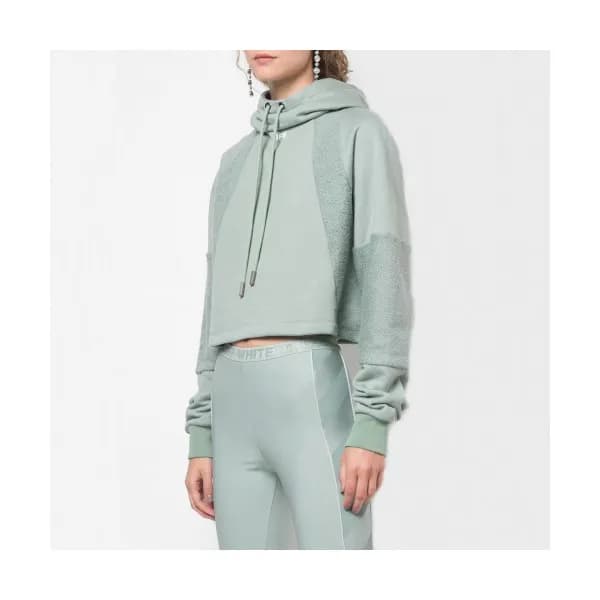Off-white 2019 Womens Logo Cotton Oversize HoodT -… - 1