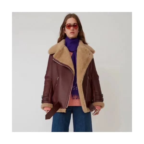 Acne Sstudios 2019 Womens Casual Leather Jacket -… - 1
