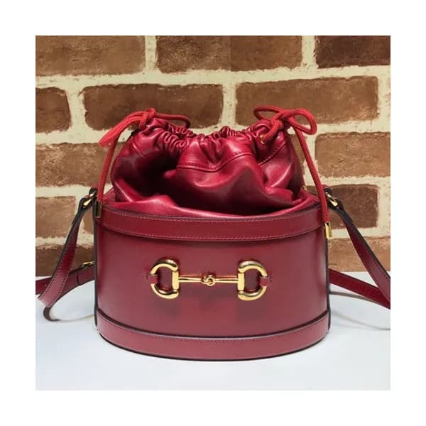 Gucci 2019 1955 Horsebit Leather Bucket Shoulder B… - 1