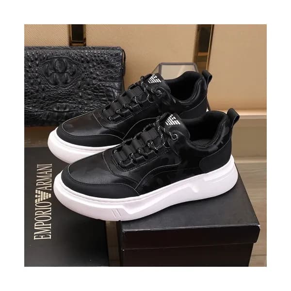 Armani 2020 Mens Leather Sneakers - 알마니 2020 남성용 … - 1