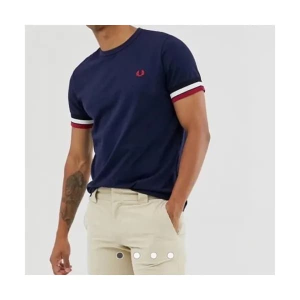 Fredperry 2020 Mens Business Cotton Short Sleeved … - 1