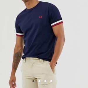 Fredperry 2020 Mens Business Cotton Short Sleeved …