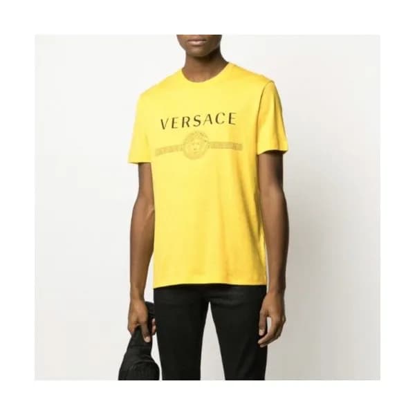 [베르사체]Versace 2020 Mens Logo Silket Short Sleeved … - 1