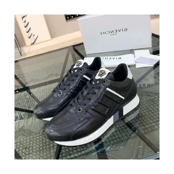 Versace 2020 Mens Leather Sneakers - 베르사체 2020 남성용… - 1