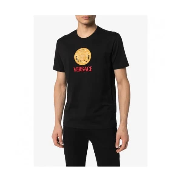 [베르사체]Versace 2020 Mens Logo Silket Short Sleeved … - 1