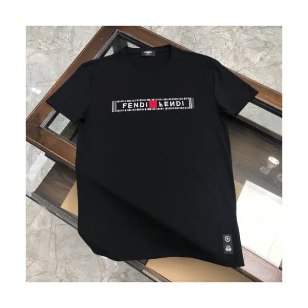 [펜디]Fendi 2020 Mens Logo Casual Silket Short Sleev… - 1