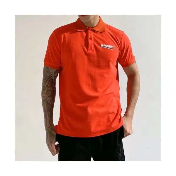 [발렌시아가]Balenciaga 2020 Mens Logo Cotton Polo Short… - 1