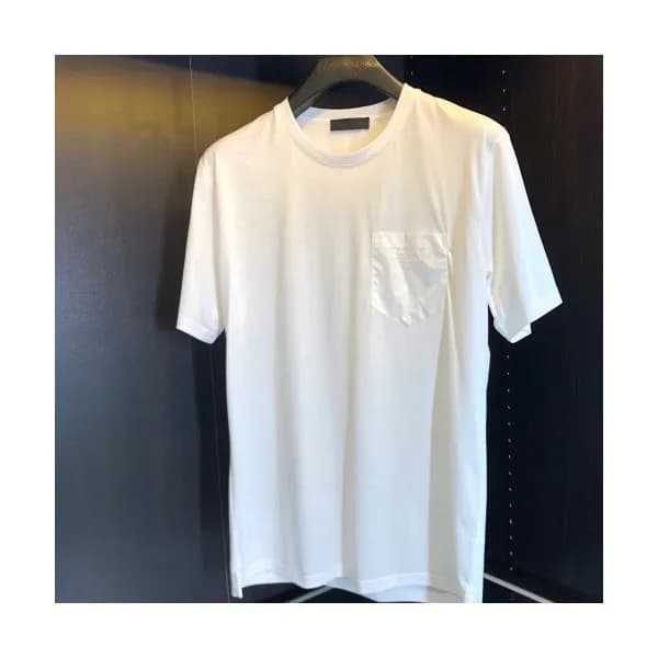 [프라다]Prada 2020 Mens Basic Logo Silket Short Sleev… - 1