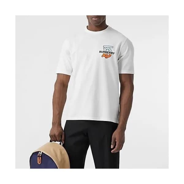 [버버리]Burberry 2020 Mm/Wm Logo Cotton Short Sleeved… - 1