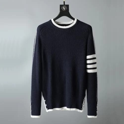 [톰브라운]Thom Browne 2020 Mens Strap Crew-neck Wool S… - 1