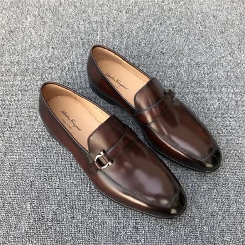 Salvatore Ferragamo 2020 Men's Leather Oxford … - 1