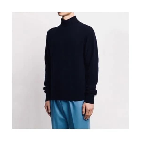 [아미]Ami 2020 Mens Logo Casual Turtle-neck Sweaters… - 1