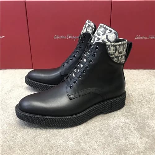 Salvatore Ferragamo 2020 Men's Leather Ankle B… - 1