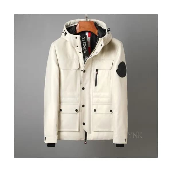 Moncler 2020 Mens Patch Logo Modern Leather Jacket… - 1