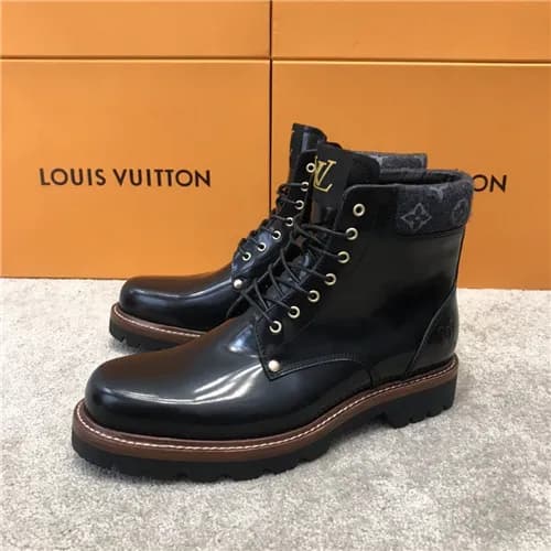 Louis Vuitton 2020 Men's Leather Ankle Boots -… - 1