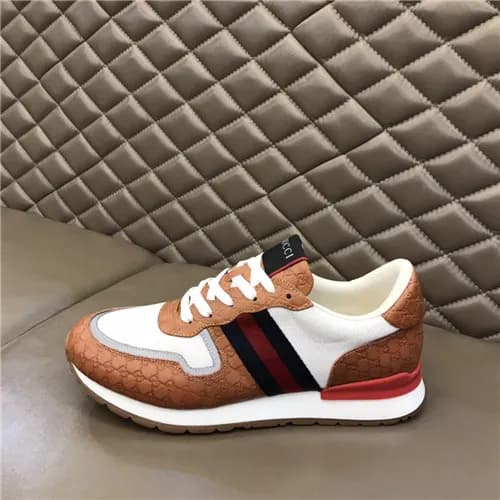 Gucci 2020 Men's Leather Sneakers - 구찌 2021 남성… - 1