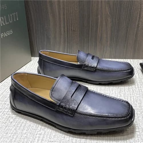 Berluti 2021 Men's Leather Oxford Shoes - 벨루티 … - 1