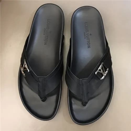 Louis Vuitton 2021 Men's Leather Slipper - 루이비… - 1