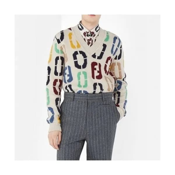 Fendi 2021 Mens Logo Buesiness Cotton Tshirts - 펜디… - 1