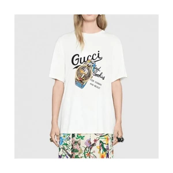 Gucci Mm/Wm Logo Short Sleeved Tshirts White - 구찌… - 1