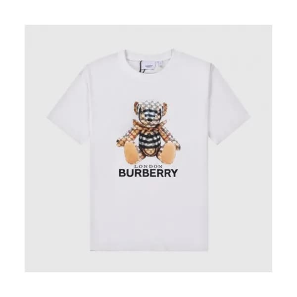 Burberry Mm/Wm Logo Cotton Short Sleeved Tshirts … - 1