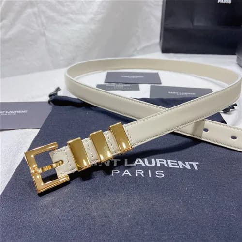 Saint Laurent 2021 Women's Leather Belt,2.0cm,… - 1