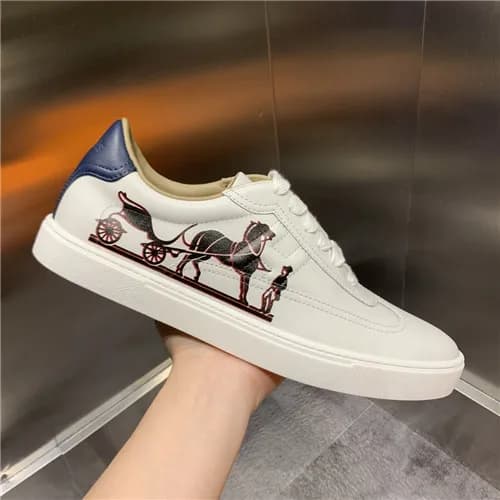 Hermes 2021 Men's Leather Sneakers,HERS0478 - … - 1