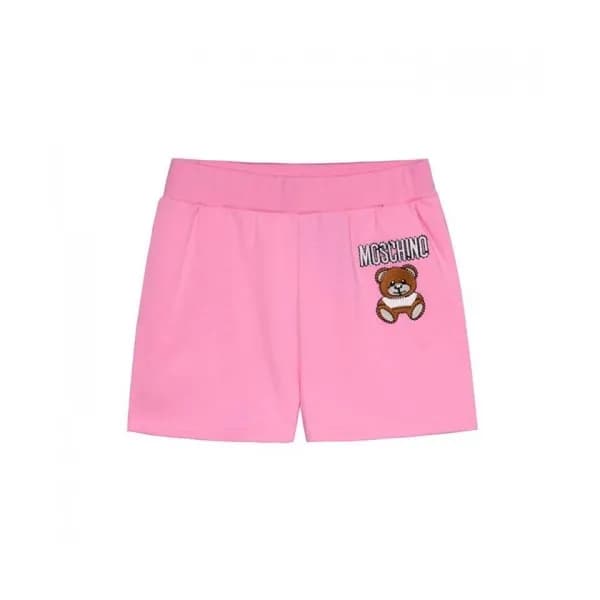Moschino Womens Logo Cotton Training Half-pants P… - 1