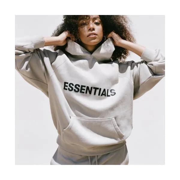 Fear of god Mm/Wm Logo Oversize Cotton Hoodie Gra… - 1