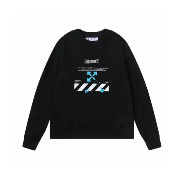 Off-white Mm/Wm Logo Cotton Oversize Hoodie Black… - 1