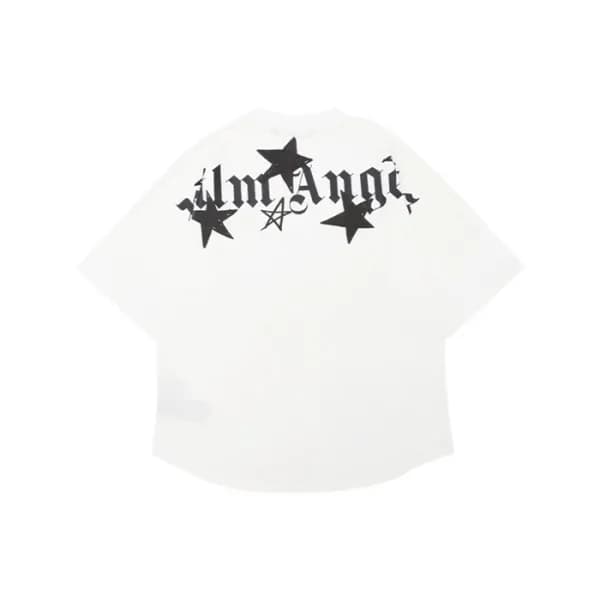 팜 엔젤스 남자 크루넥 화이트 반팔티 - Mens White Tshirts - pam037… - 1