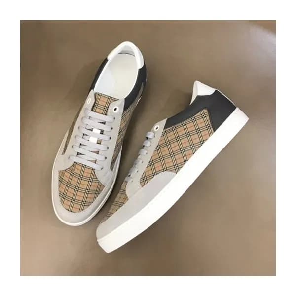 버버리 남성 빈티지 카멜 스니커즈 - Mens Camel Sneakers - bur0431… - 1